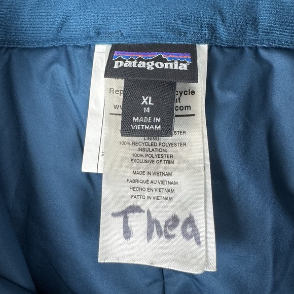 Patagonia Snowbelle Girls XL 14 Floral Colorful Insulated Snowboard Ski Pants - Picture 7 of 8